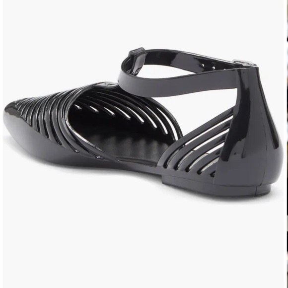 Y2K Jefferey Campbell Squeaky Jelly Flat Women's Size 7- Black- NWT - Picture 2 of 9